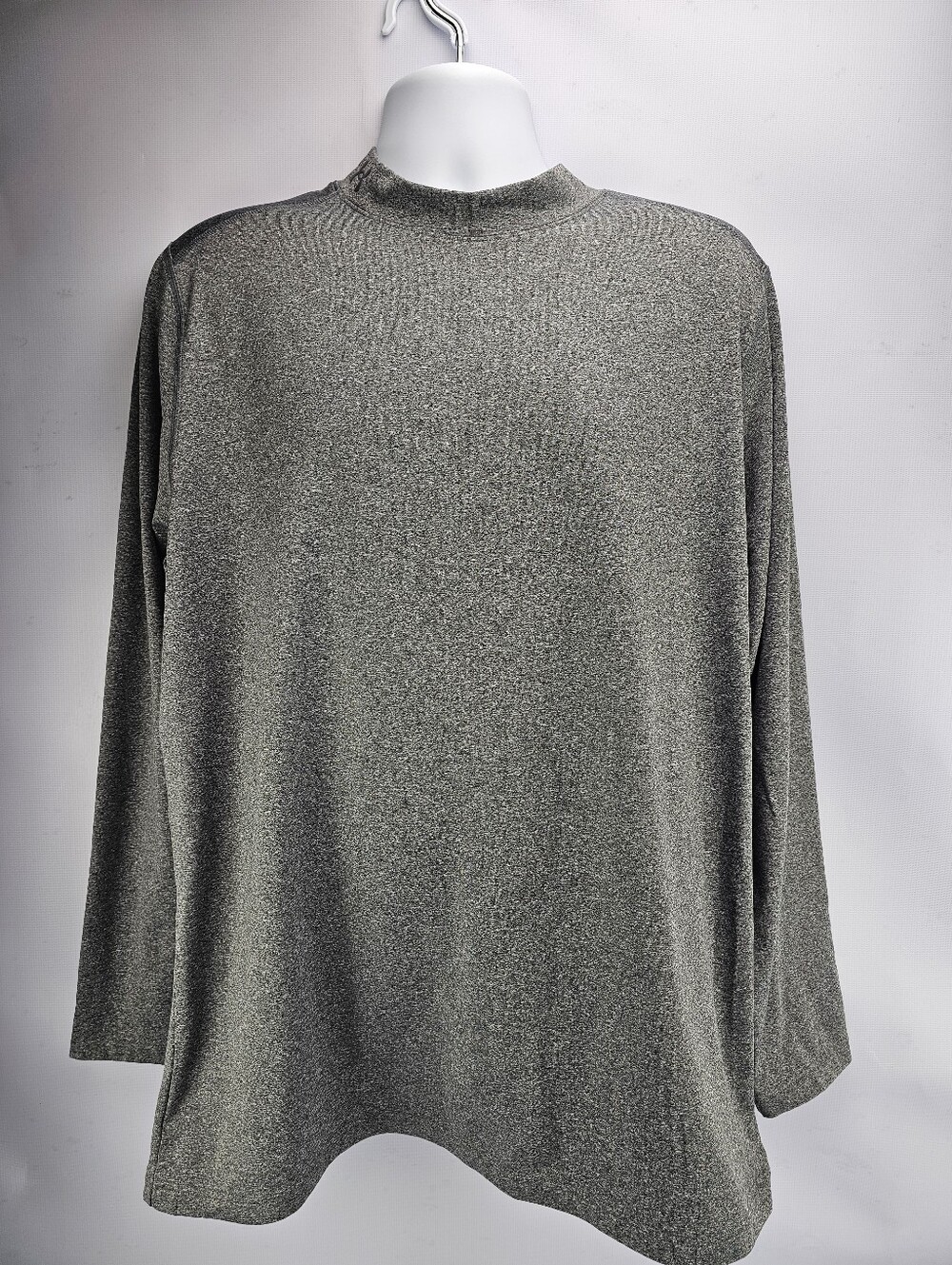 Under Armour Men's Insulated Base Layer Grey Long Sleeve Mock Neck Top XXL